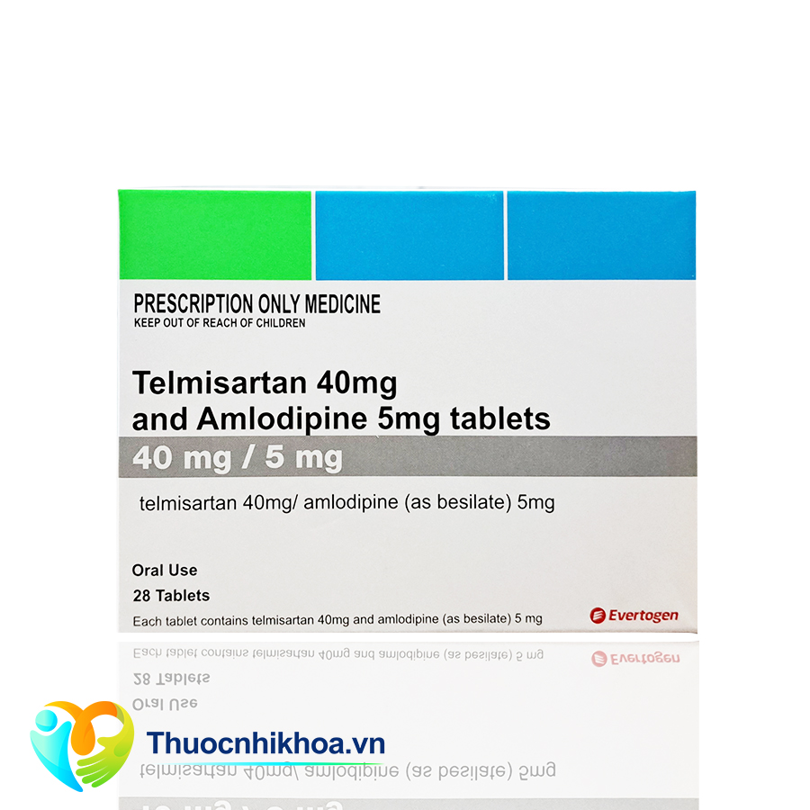 Telmisartan 40mg and Amlodipine 5mg tablets (Hộp 2 vỉ 14 viên)
